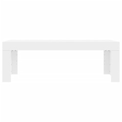Table basse blanc 102x50x36 cm bois d'ingénierie 581856581856