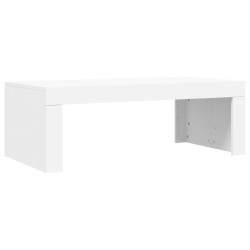 Table basse blanc 102x50x36 cm bois d'ingénierie 581856581856