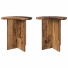 Table d'appoint avec stockage 2 pcs Bois ancien Ø 39 x 38 cm 581857581857