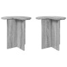 Table d'appoint avec stockage 2 pcs Sonoma gris Ø 39 x 38 cm 581858581858