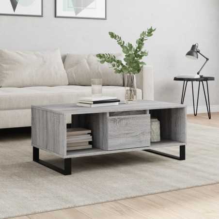 Table basse Sonoma gris 90x50x36,5 cm Bois d'ingénierie 581860581860