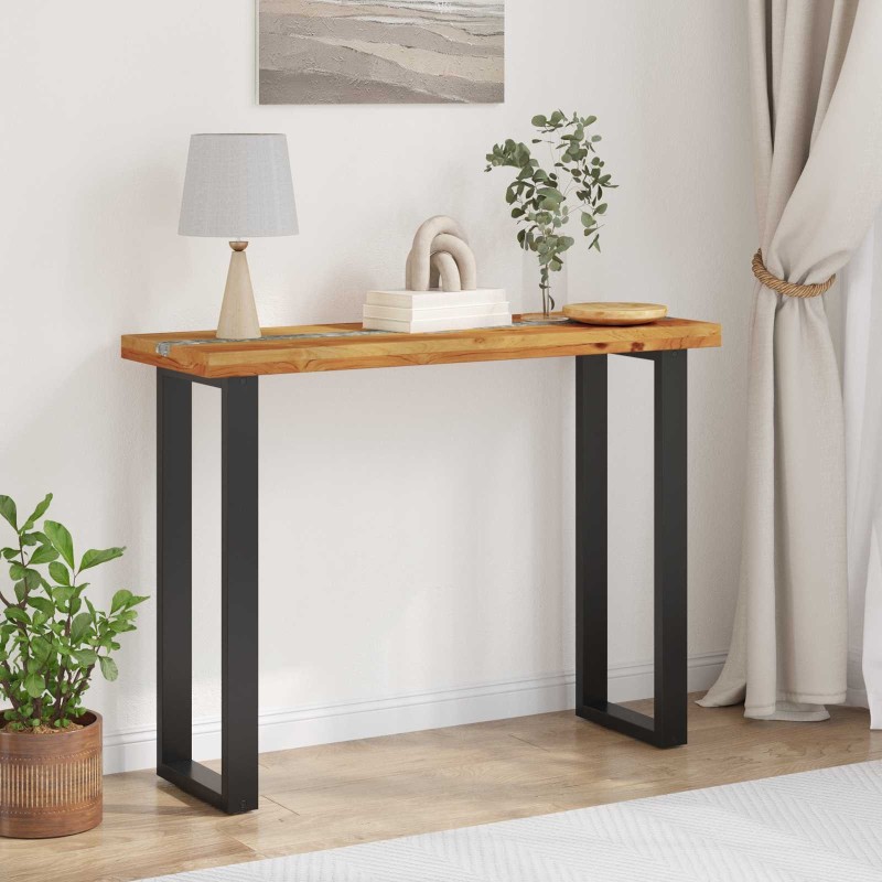 Table console Marron 100 x 35 x 75 cm Bois de teck massif 581862581862