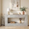 Table console Gris Béton 155 x 29 x 74 cm Bois d’ingénierie 581863581863