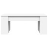 Table basse blanc 102x55x42 cm bois d'ingénierie 581864581864