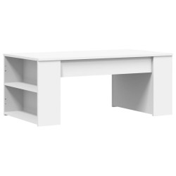 Table basse blanc 102x55x42 cm bois d'ingénierie 581864581864