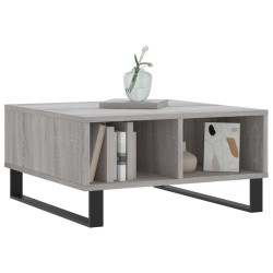 Table basse sonoma gris 60x60x30 cm bois d'ingénierie 581866581866