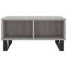 Table basse sonoma gris 60x60x30 cm bois d'ingénierie 581866581866