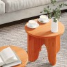 Table basse 2 pcs Brun cire Bois de pin massif 581867581867