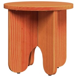 Table basse 2 pcs Brun cire Bois de pin massif 581867581867