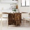 Table à dîner 140 x 80 x 77 cm Bois d'ingénierie Chêne fumé 581871581871