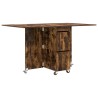 Table à dîner 140 x 80 x 77 cm Bois d'ingénierie Chêne fumé 581871581871