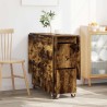 Table à dîner 140 x 80 x 77 cm Bois d'ingénierie Chêne fumé 581871581871