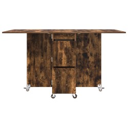 Table à dîner 140 x 80 x 77 cm Bois d'ingénierie Chêne fumé 581871581871