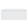 Table basse blanc 80x80x31 cm bois d'ingénierie 581872581872
