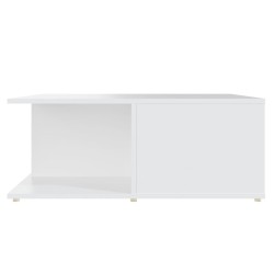Table basse blanc 80x80x31 cm bois d'ingénierie 581872581872