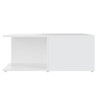 Table basse blanc 80x80x31 cm bois d'ingénierie 581872581872
