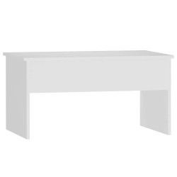 Table basse Blanc 80x50,5x41,5 cm Bois d'ingénierie 581877581877