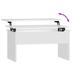 Table basse Blanc 80x50,5x41,5 cm Bois d'ingénierie 581877581877