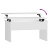 Table basse Blanc 80x50,5x41,5 cm Bois d'ingénierie 581877581877