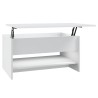 Table basse Blanc 80x50x40 cm Bois d'ingénierie 581878581878