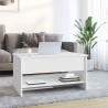 Table basse Blanc 80x50x40 cm Bois d'ingénierie 581878581878