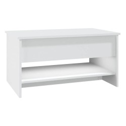Table basse Blanc 80x50x40 cm Bois d'ingénierie 581878581878