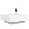 Table basse blanc 80x80x31 cm bois d'ingénierie 581879581879