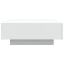 Table basse blanc 80x80x31 cm bois d'ingénierie 581879581879