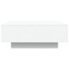Table basse blanc 80x80x31 cm bois d'ingénierie 581879581879