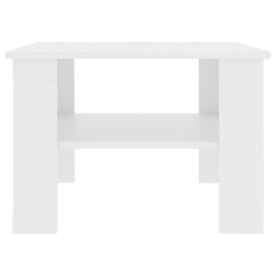 Table basse Blanc 60x60x42 cm Bois d’ingénierie 581881581881