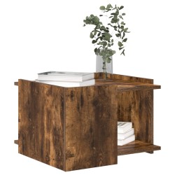 Table basse Chêne fumé 50,5 x 50 x 33 cm Bois d'ingénierie 581882581882