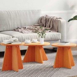 Table basse 3 pcs Brun cire 581887581887