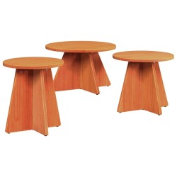 Table basse 3 pcs Brun cire 581887581887