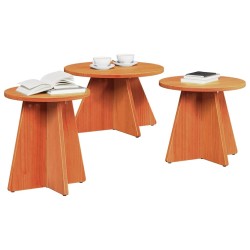 Table basse 3 pcs Brun cire 581887581887