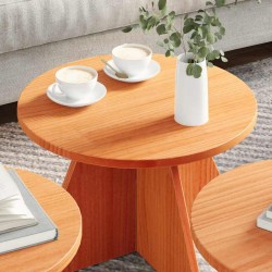 Table basse 3 pcs Brun cire 581887581887
