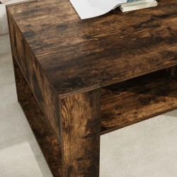 Table basse Chêne fumé 92 x 53 x 45 cm Bois d'ingénierie 581889581889
