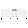 Table basse blanc 75x75x38 cm bois d'ingénierie 581892581892