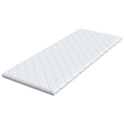 Surmatelas en Coco Blanc 80 x 200 cm Tissu jacquard 581893581893