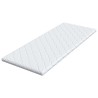 Surmatelas en Coco Blanc 80 x 200 cm Tissu jacquard 581893581893