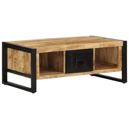 Table basse 90x50x36 cm bois de manguier massif brut 581894581894