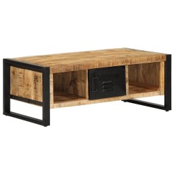 Table basse 90x50x36 cm bois de manguier massif brut 581894581894