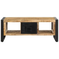 Table basse 90x50x36 cm bois de manguier massif brut 581894581894