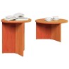 Table basse 2 pcs Brun cire Bois de pin massif 581896581896