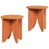 Table basse 2 pcs Brun cire 581897581897