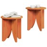 Table basse 2 pcs Brun cire 581897581897
