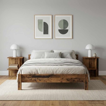 Table basse 2 pcs Bois ancien 40 x 30 x 49 cm Bois d'ingénierie 581898581898