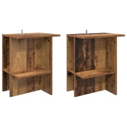 Table basse 2 pcs Bois ancien 40 x 30 x 49 cm Bois d'ingénierie 581898581898