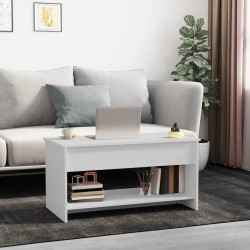 Table basse blanc 102x50x52,5 cm bois d'ingénierie 581900581900