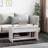 Table basse blanc 102x50x52,5 cm bois d'ingénierie 581900581900