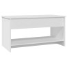 Table basse blanc 102x50x52,5 cm bois d'ingénierie 581900581900